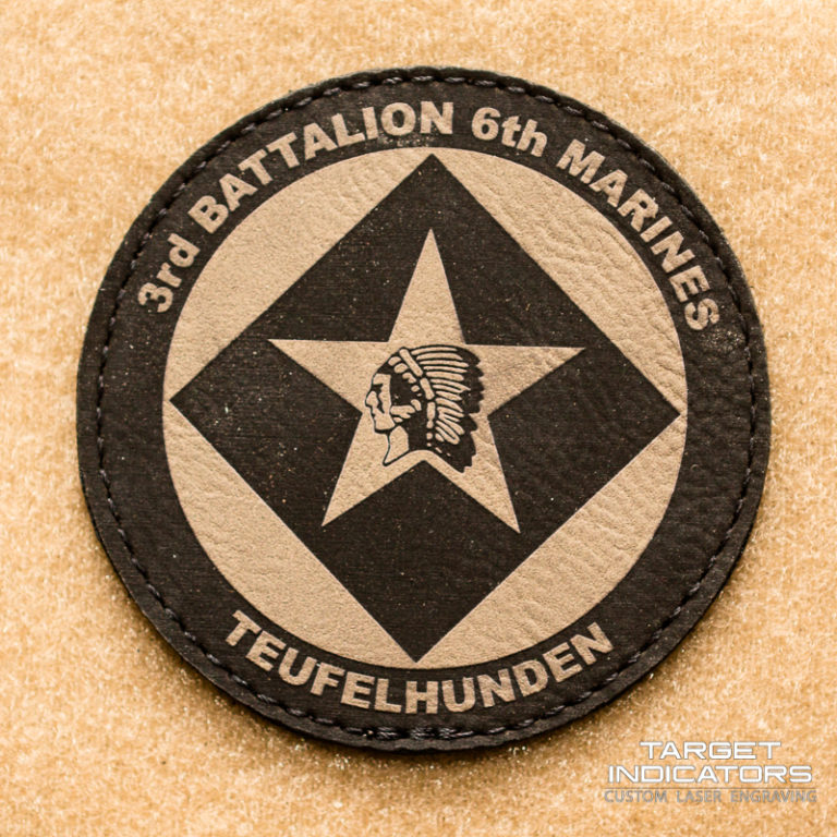 3rd Battalion 6th Marines Laser Engraved Patch - Target Indicators