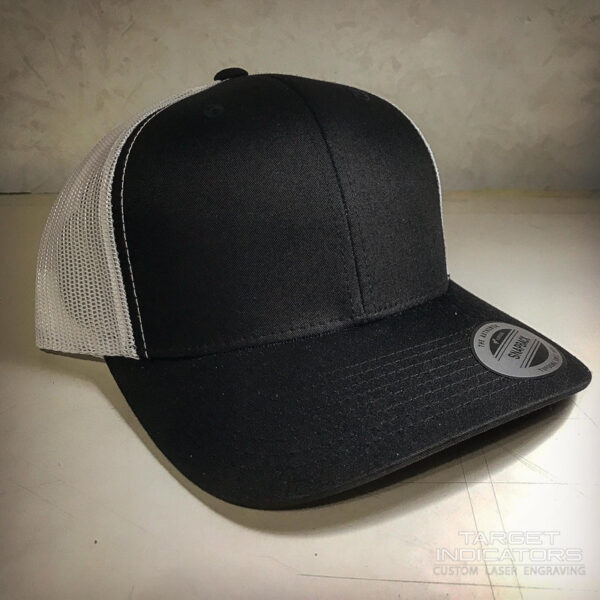 Target Indicators-Black-White-Mesh-Trucker