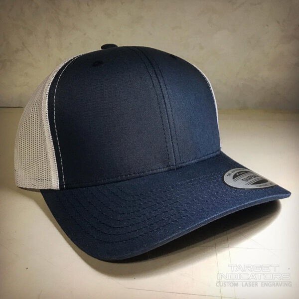 Target Indicators-Blue-White-Mesh-Trucker