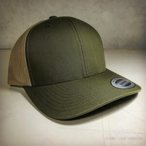 Target Indicators-Moss-Green-Tan-Mesh-Trucker