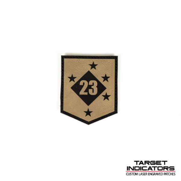 Target Indicators-23d-Marines-Patch-Light-Background